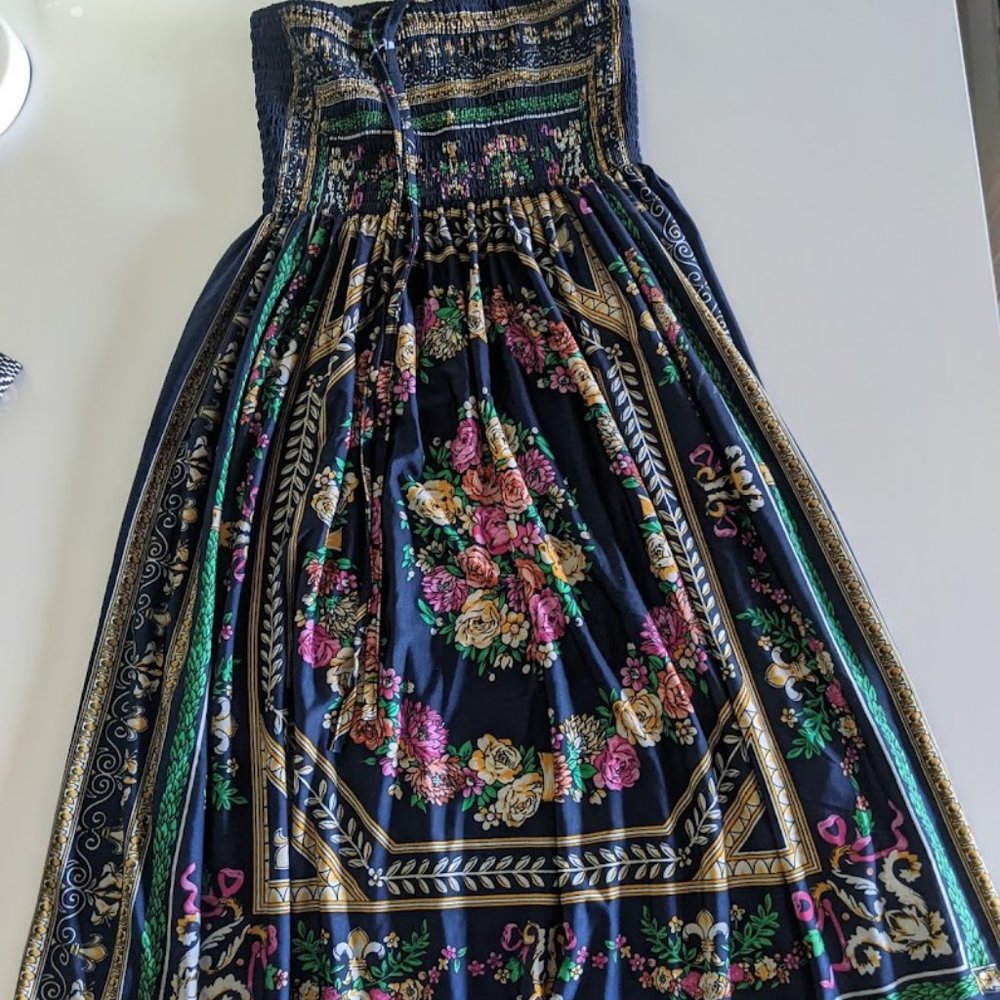 Floral Halter Fit & Flare dress